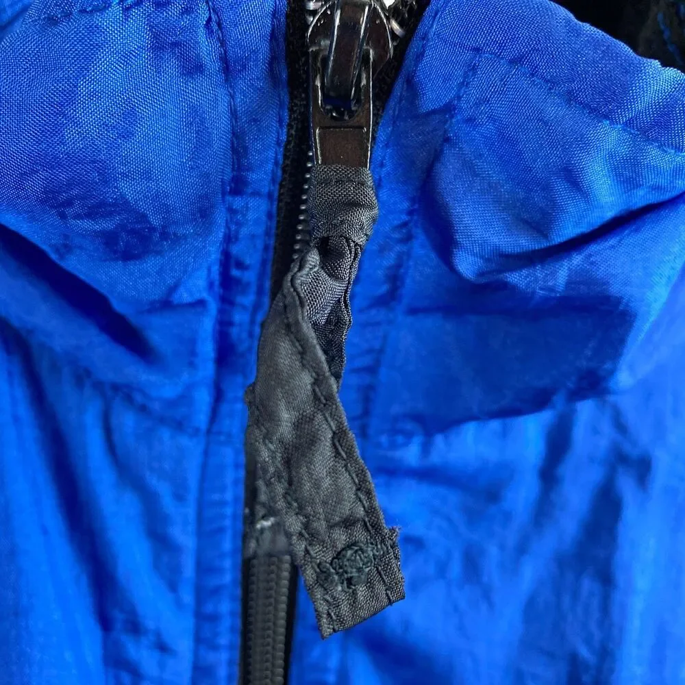 Vintage 90s USA Olympics Blue Windbreaker Jacket Size S